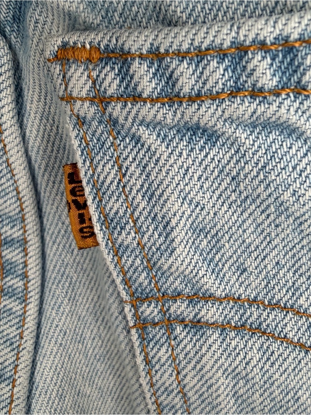 Levi's 912 Orange Tag Vintage Slim Fit Cut Off Shorts Women Sz 3 - 24" Waist - Picture 3 of 6